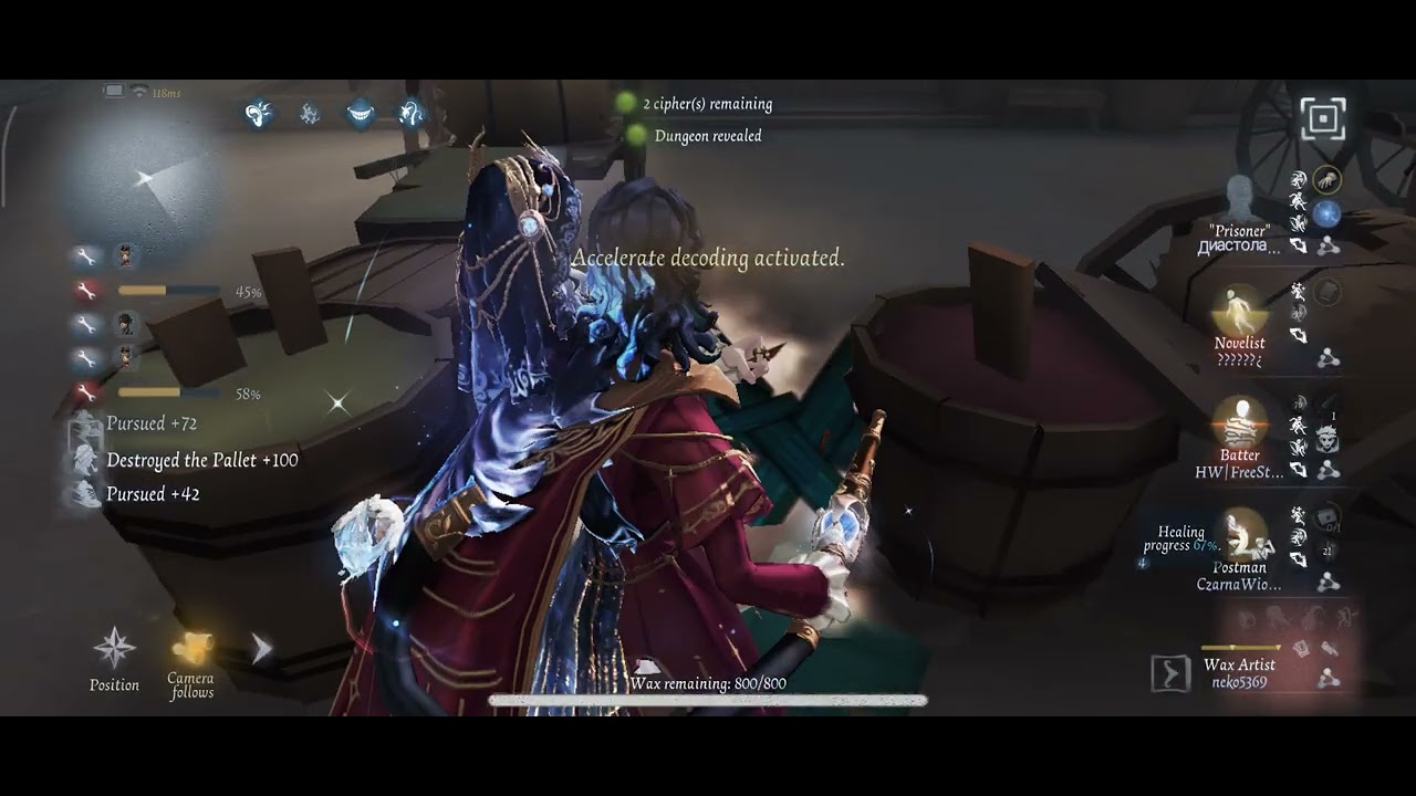 First win with Astrologer S skin Wax Artist 🕯️🌌🤝🧊 #identityv 