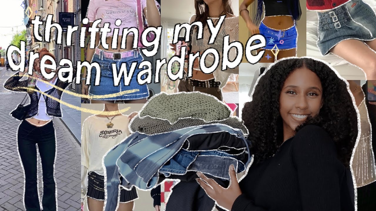 thrifting my DREAM wardrobe *SUMMER EDITION* + haul  (I thrifted for a week straight)