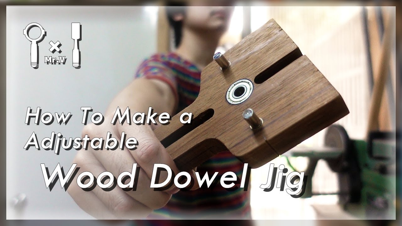 How To Make a Adjustable Wood Dowel Jig│製作可調木銷夾具 ➲ 『DIY』日曜大工 #065
