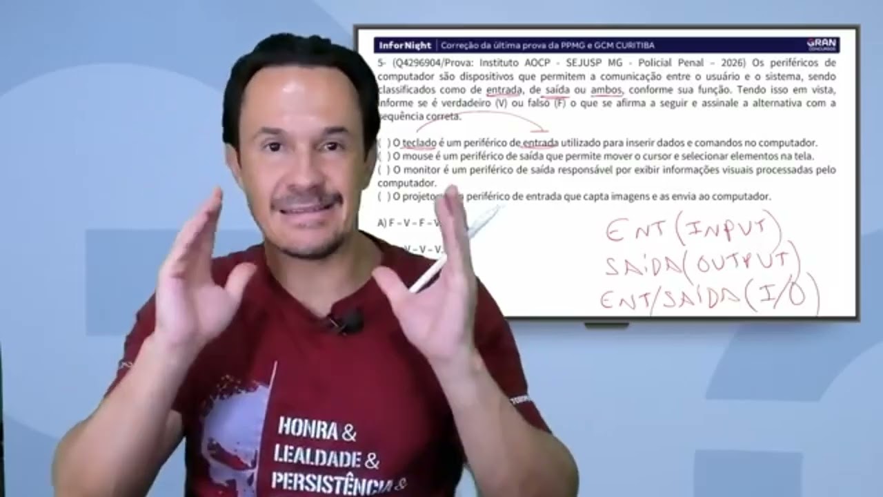 Infornight -  Corre&ccedil;&atilde;o &uacute;ltima prova PPMG e GCM CURITIBA (Quest&atilde;o 5)