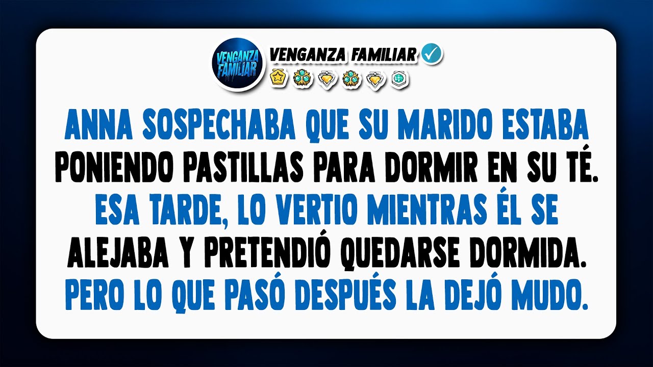 Anna sospechaba que su marido drogaba su té, así que fingió dormir.