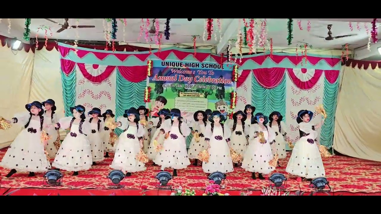 UNIQUE HIGH SCHOOL ( Edi Bazar ) Annual Day Celebration, Welcome Dance