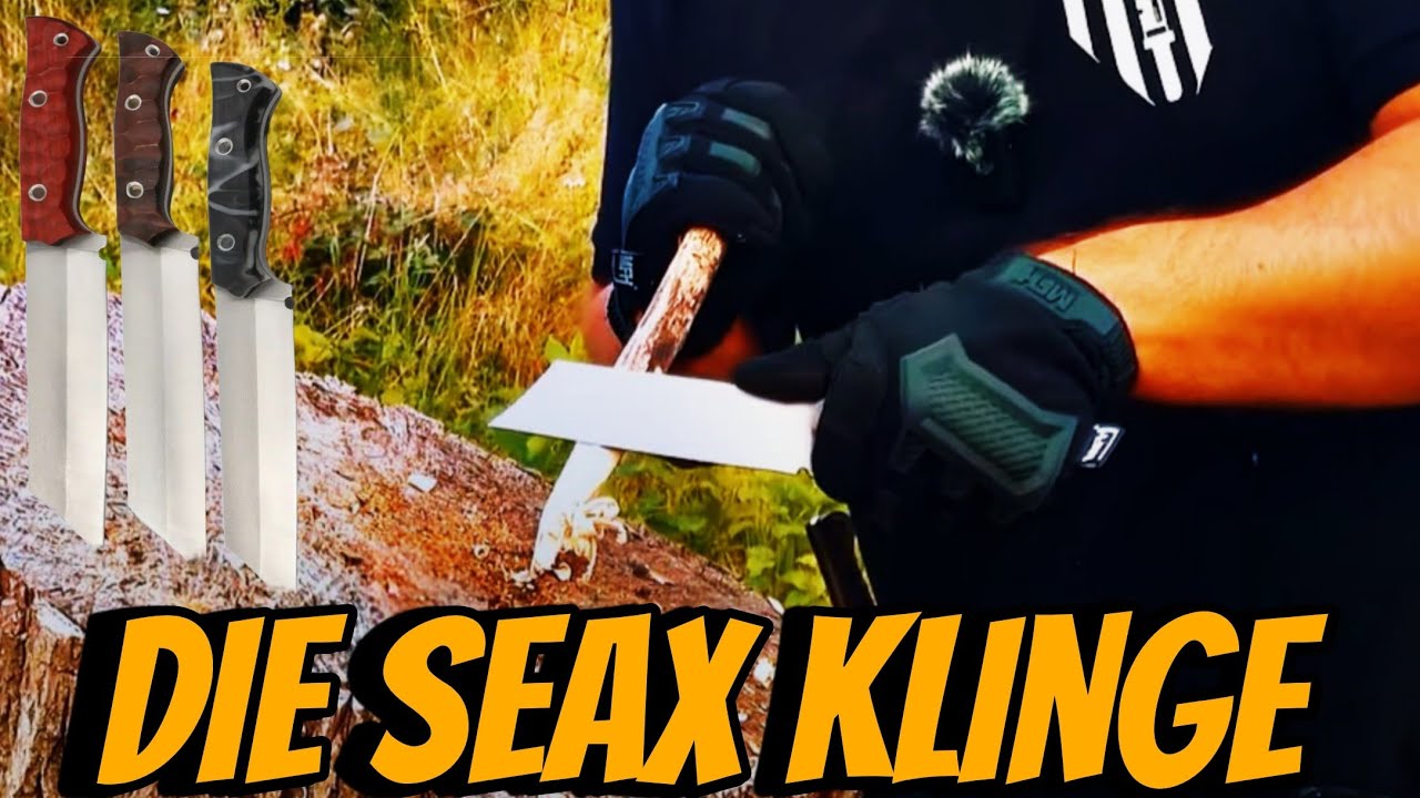 Wikinger Feuer mit Messerfieber Seax Klinge