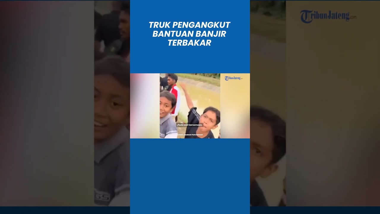 Truk Pengangkut Bantuan Banjir di Aceh Utara Terbakar Buntut Petugas Cekcok dengan Warga
