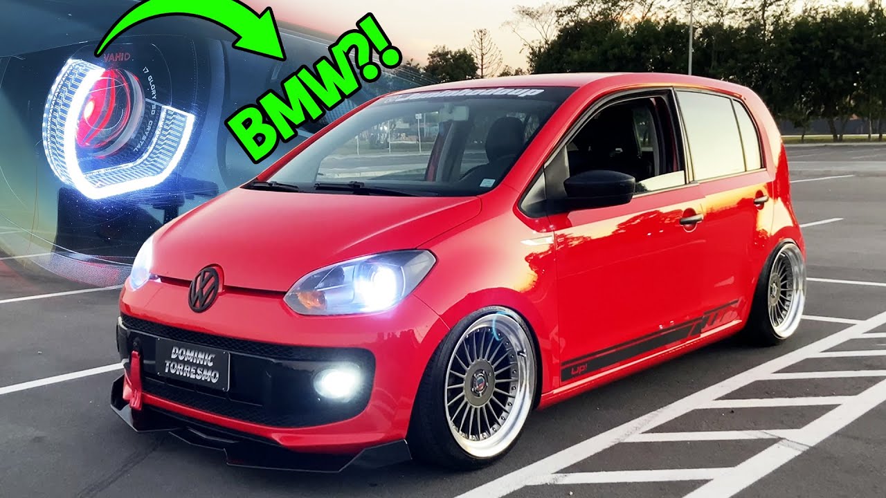 VOLKSWAGEN UP STANCE COM MUITA MODIFICAÇÃO ESTÉTICA, FARÓIS EXCLUSIVOS E SAPATOS NOVOS!