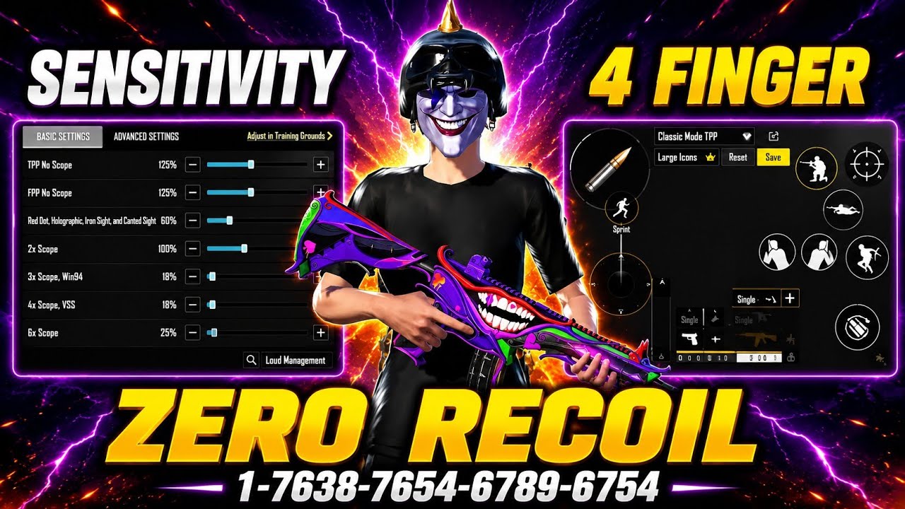 NEW 4.4 UPDATE CODE 🔥 PUBG MOBILE/BGMI SENSITIVITY 2026 😈 | BEST SCOPE SENSITIVITY SETTINGS  