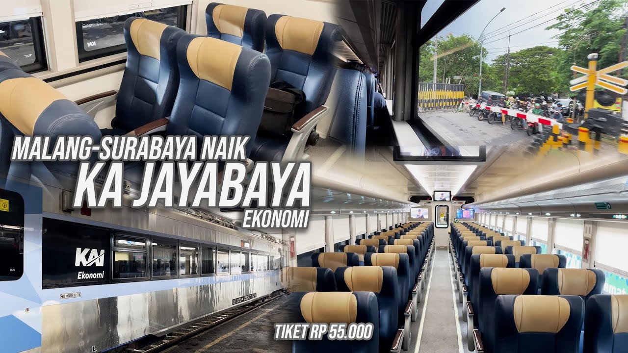 MALANG-SURABAYA NAIK KERETA API BARU! 😍 Review KA Jayabaya Ekonomi Tarif Khusus Malang - Surabaya