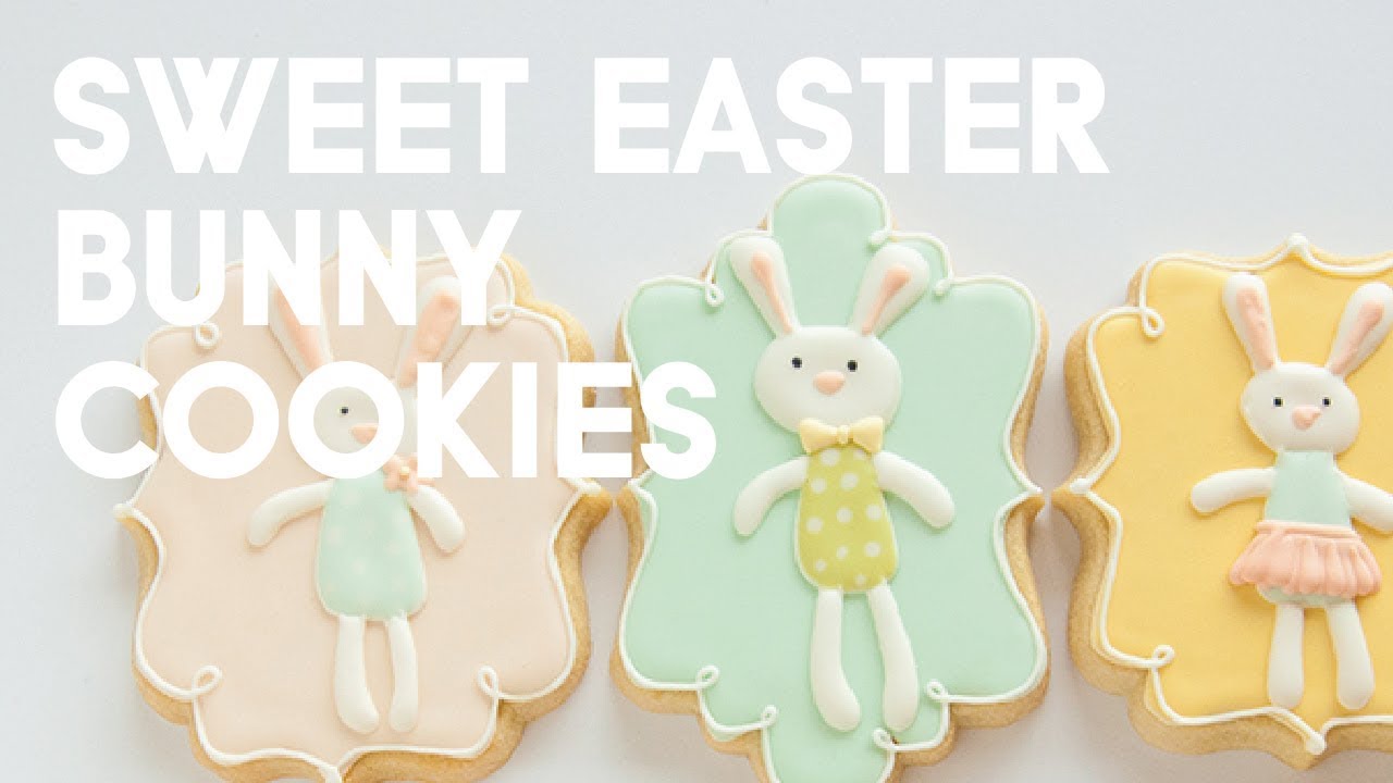 Sugar Cookie Decorating - Easter Bunny Cookie Tutorial