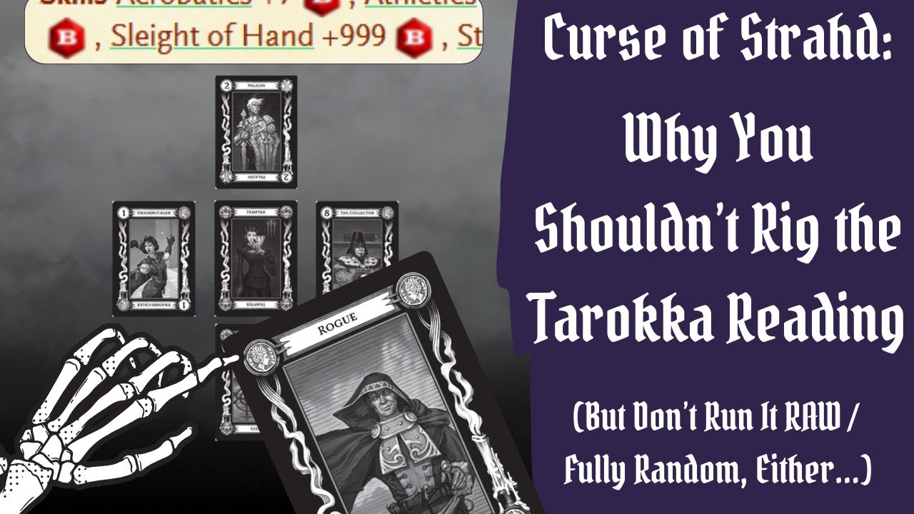 CoS DMs: DON'T Rig the Tarokka Reading (But Don't Run It RAW/Fully Random) - The In-Between Solution