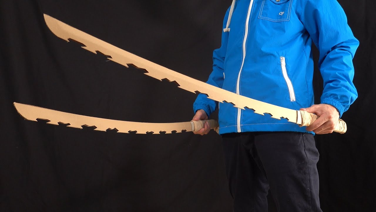 ダンボールで伊之助の日輪刀を打つ/鬼滅の刃/Demon Slayer/Kimetsu no Yaiba/Crafty Transformer - Cardboard DIY