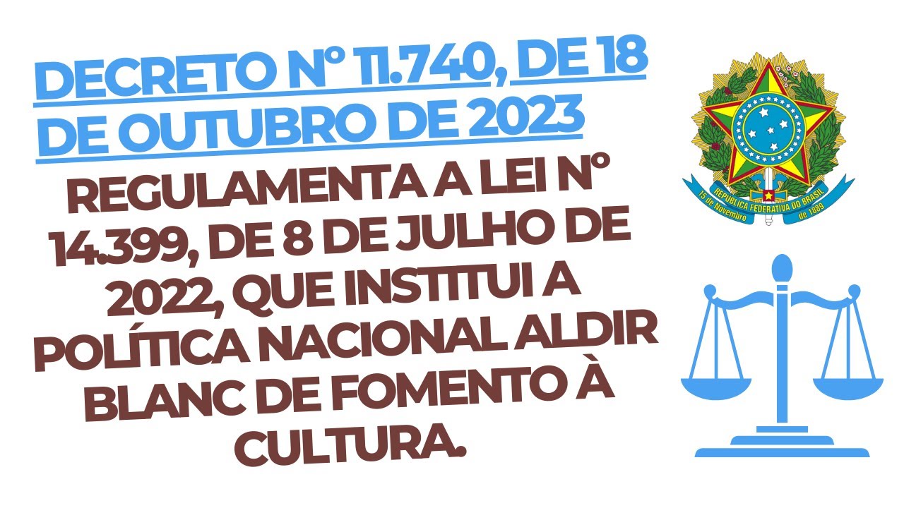 Decreto Federal institui a Política Nacional Aldir Blanc de Fomento à Cultura