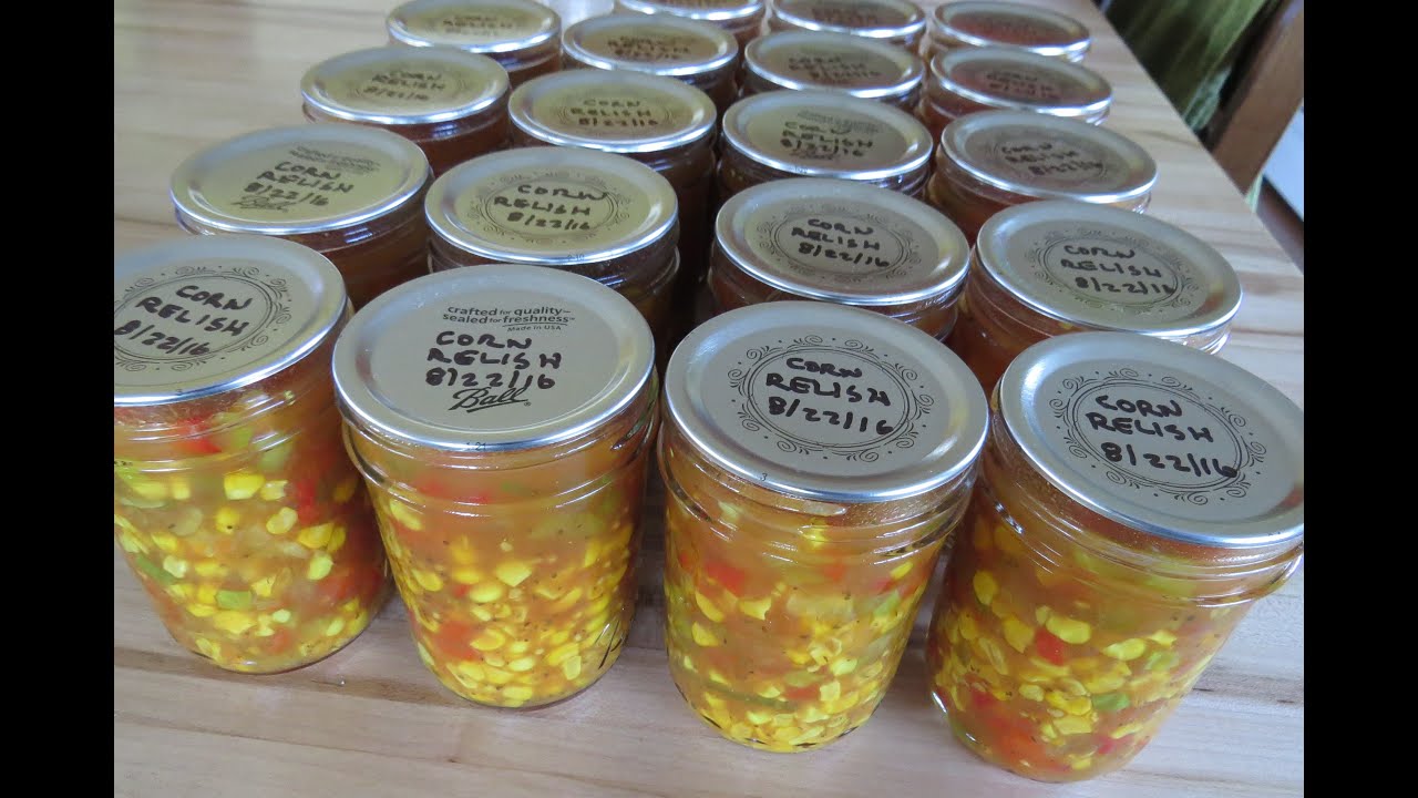 Canning Corn Relish