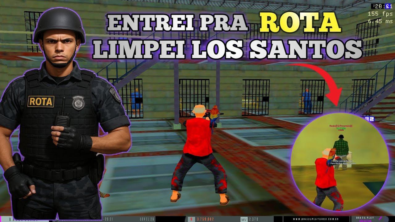  [ ROTA ] FUI ATRÁS DE TODOS OS PROCURADOS - BRASIL PLAY SHOX - GTA SAMP ANDROID PC 