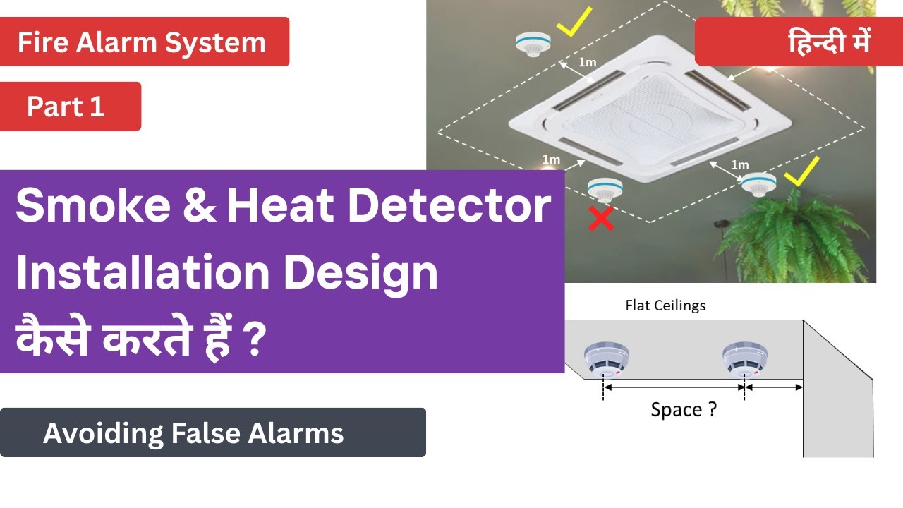 Smoke  Detector and Heat Detector Installation Design | Avoiding False Alarms | Fire Alarm System