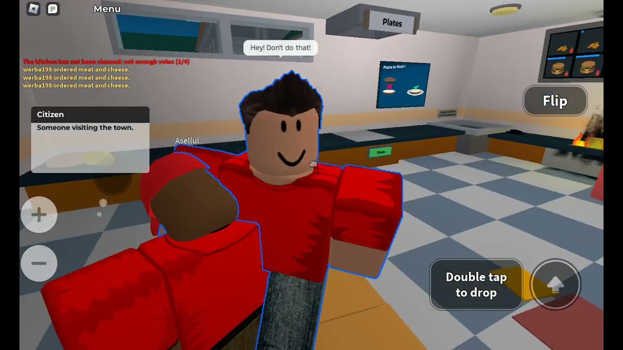Mobile noob tries to cook a single burger