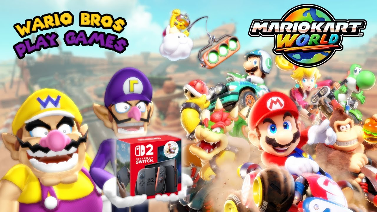 Wario Bros Play Games: Mario Kart World (Switch 2) #1