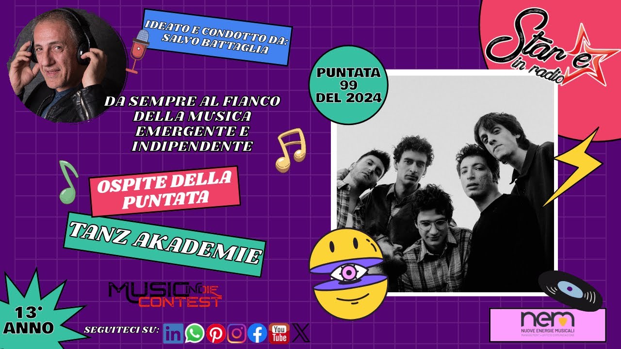 99°Puntata di Stare in Radio del 2024: TANZ AKADEMIE presentano il loro nuovo singolo: "THE GHOST".