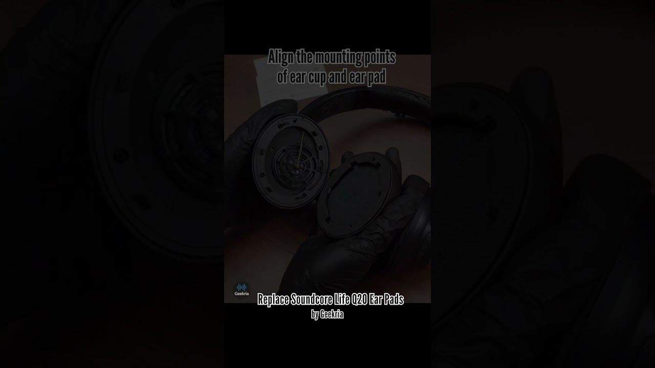 How to Replace Soundcore Life Q20 Headphones Ear Pads / Cushions | Geekria