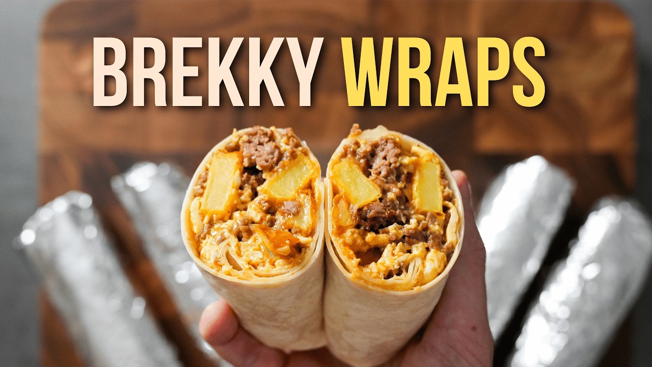 High Protein Brekky Wraps for Meal Prep