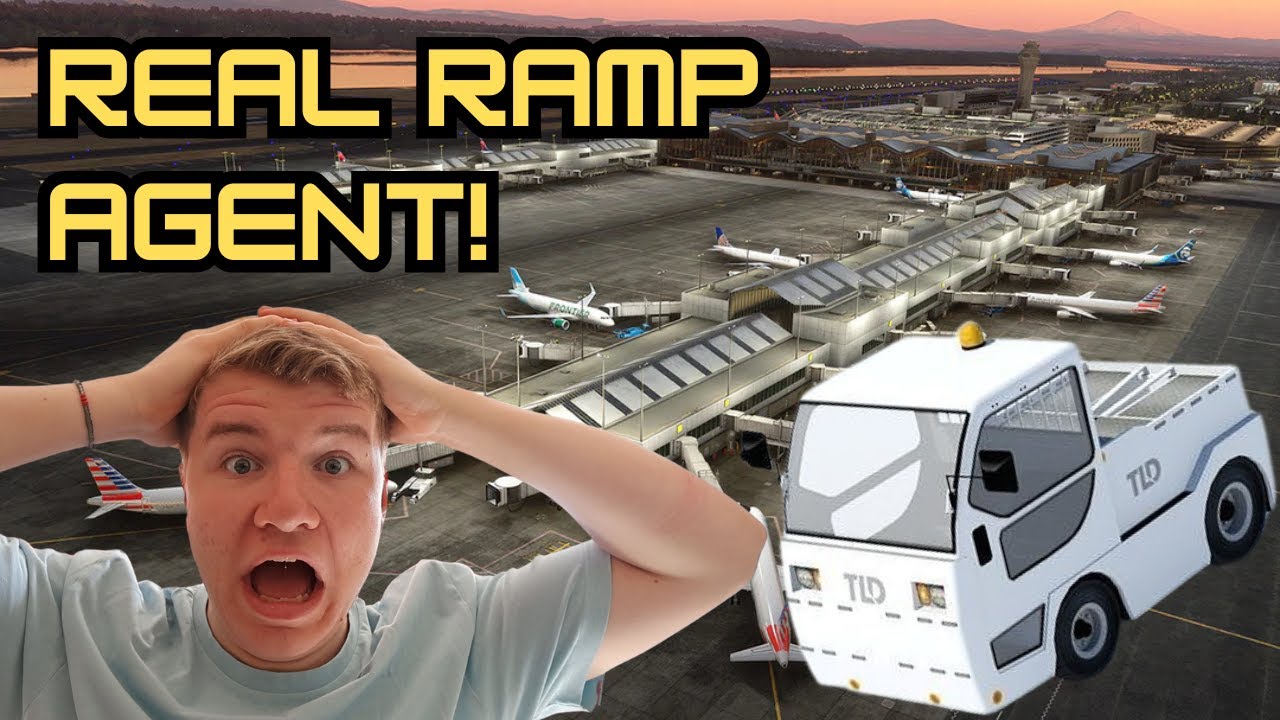 REAL Ramp Agent Plays Airport Sim!