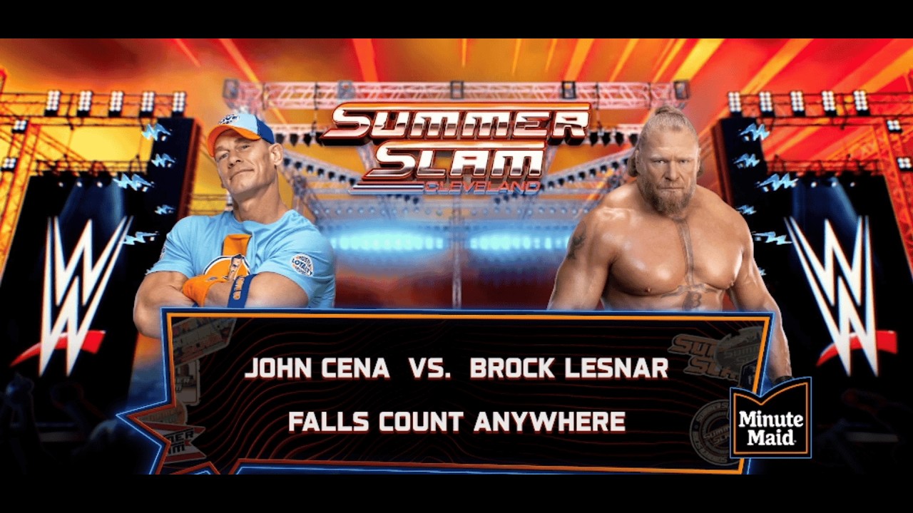 WWE Greatest Rivarly- John cena vs Brock lesnar-worldtourgames-gameplay-wwe-2k25
