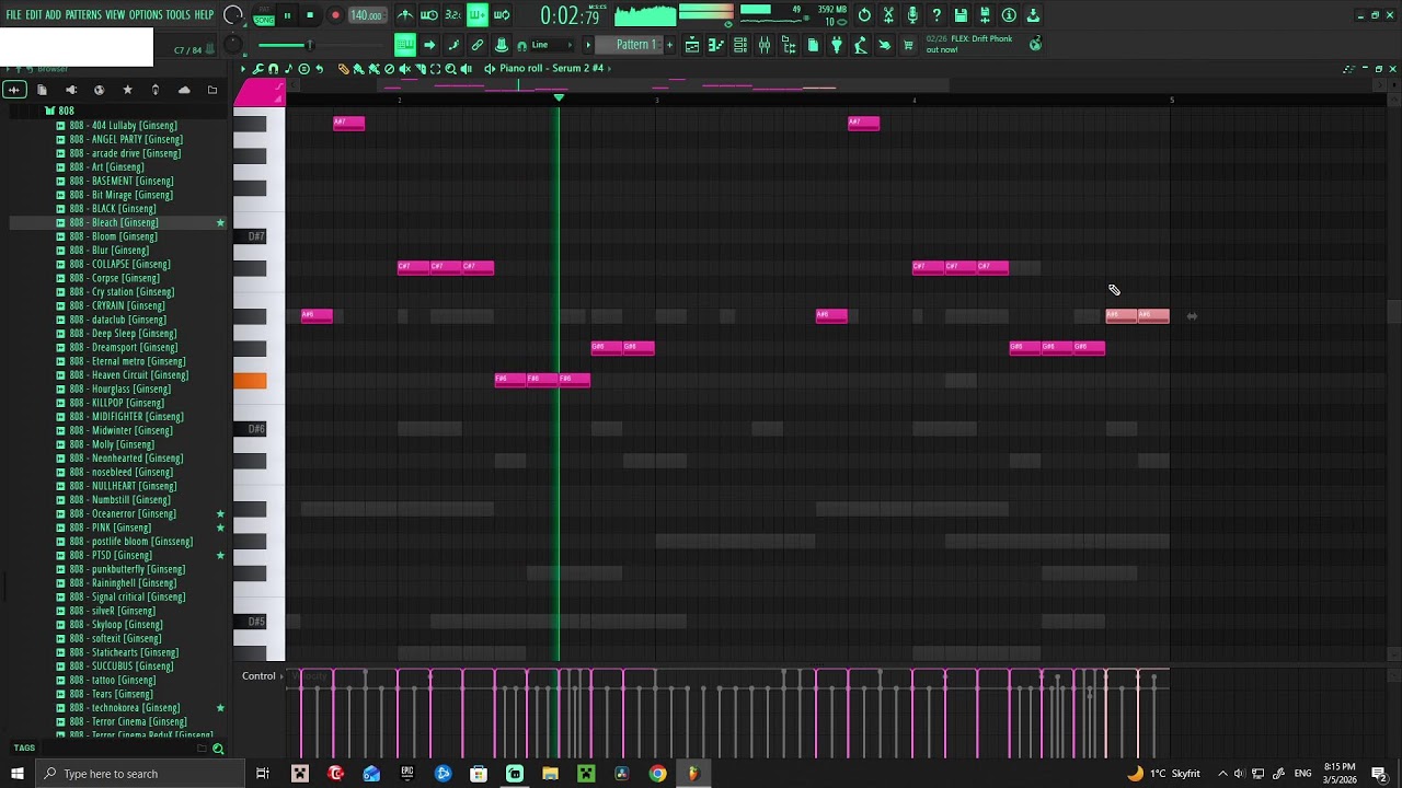 Making Heatful Type Beats in Fl Studio🧪🧪🧪🧪(🛷🛷)