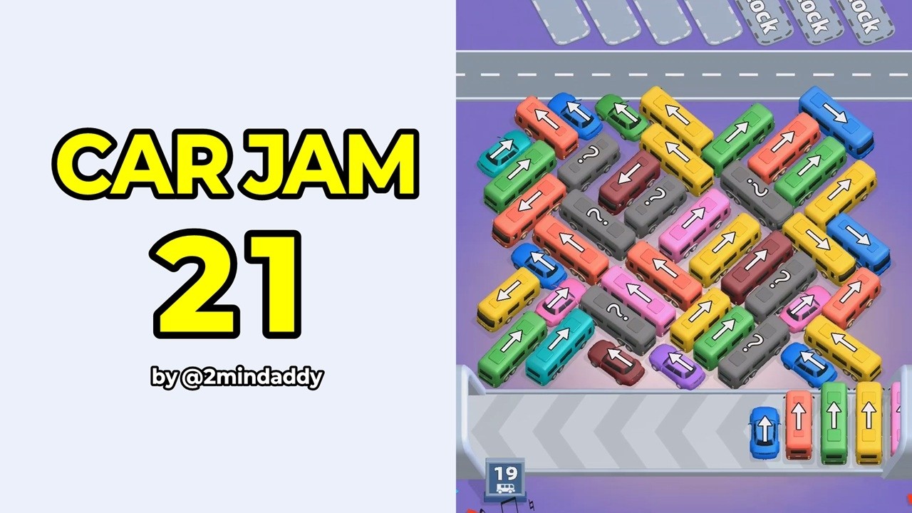 Car Jam Level 21 Solution and Walkthrough