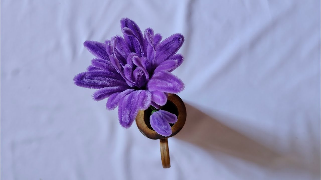 DIY Flower with pipe cleaner Crafts | Creativity with Asha|