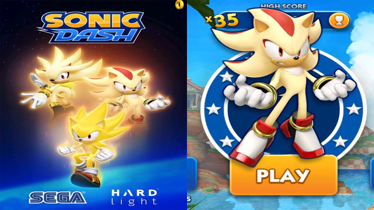 Sonic Dash - Playing as Super Shadow vs Bosses Dr Eggman & Zazz (android, ios) Gameplay