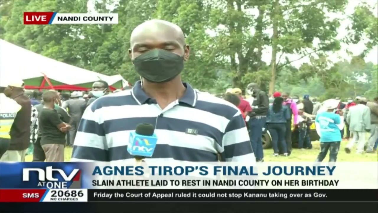 Burial of Agnes Tirop  in Nandi