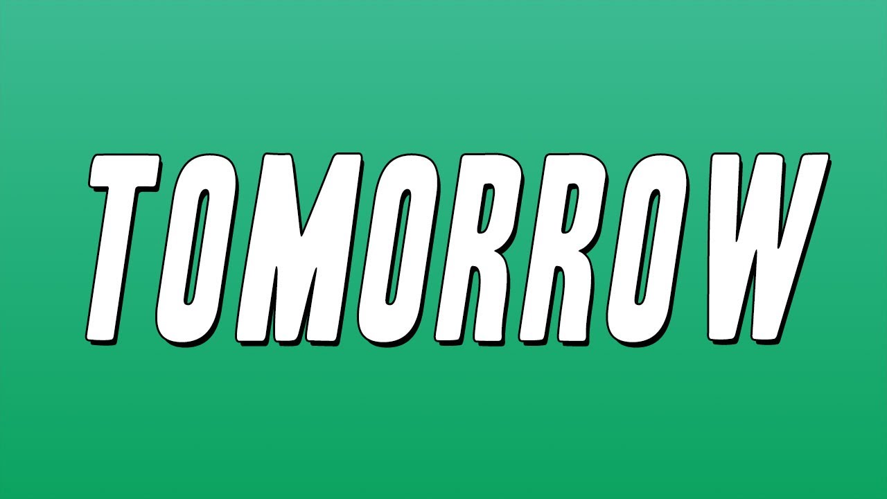 Nicola Siciliano - Tomorrow (Testo)