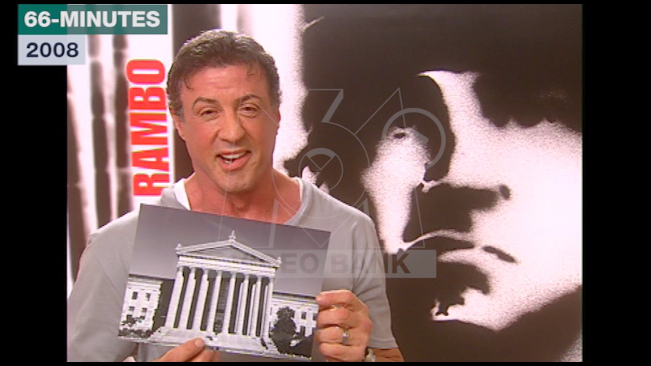 Extrait archives M6 Video Bank // Sylvester Stallone (66 Minutes - 2008)