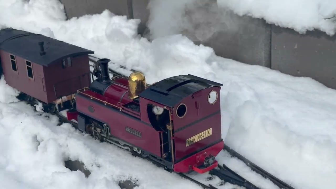 Schnee Fahrtag Gartenbahn Ostermundigen Januar 2026