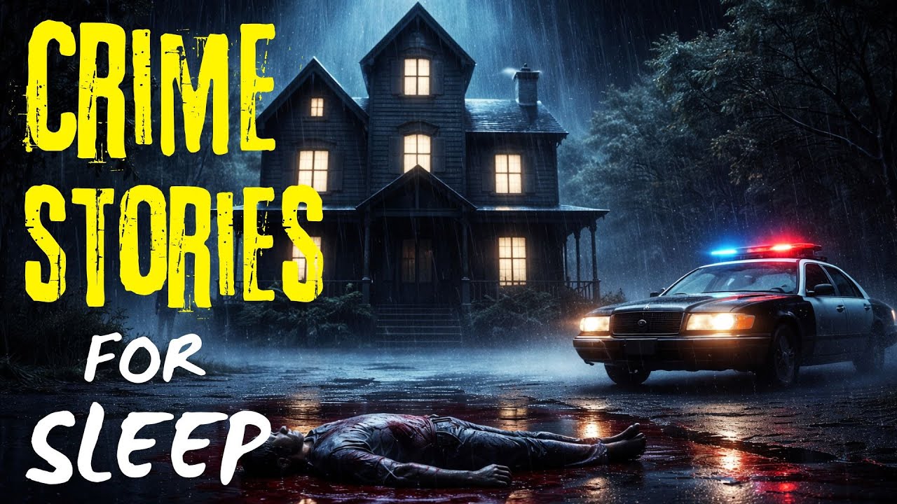 Disturbing True Crime Stories For Sleep With Rain Sound | Black Screen | Vol. 28
