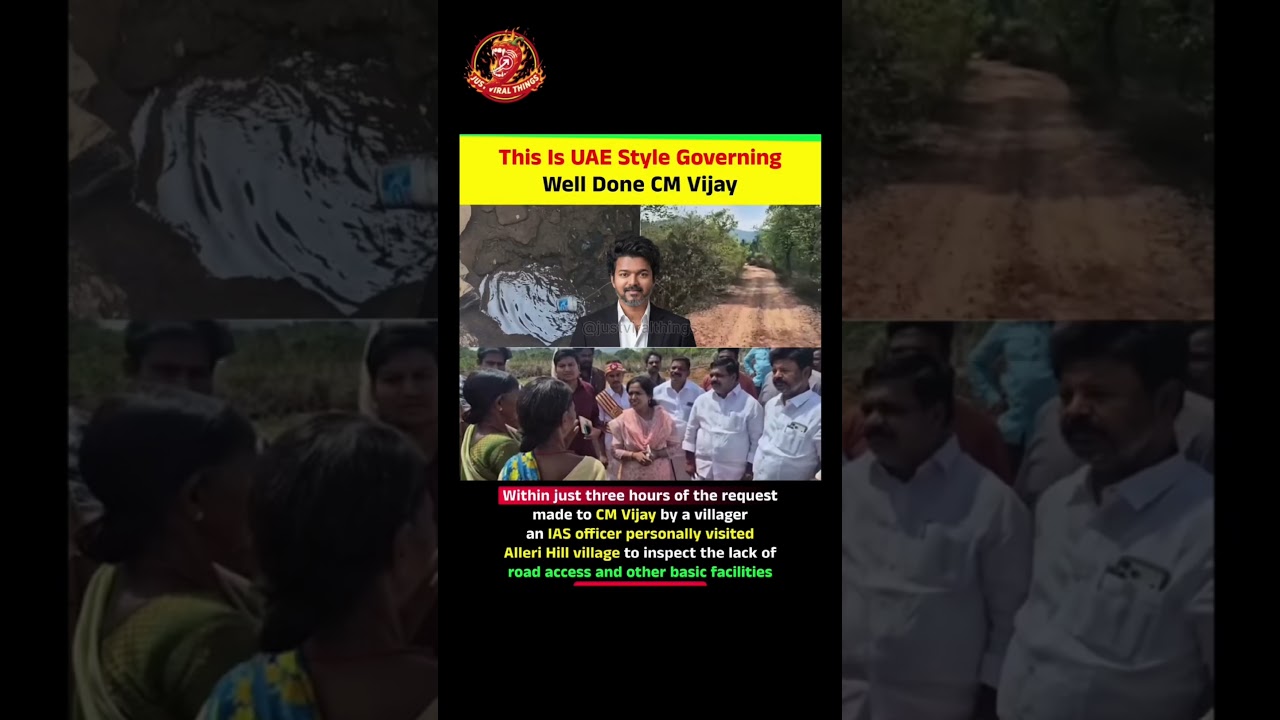 This Is UAE Style Governing Well Done CM Vijay. #cm #thalapathyvijay #viral