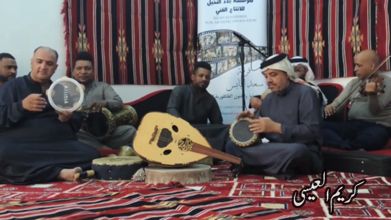 جلسة خشابة رائعة 🎻( أنساك ) .. غناء واثق الأديب & محمد الإماره .. فرقة بلاد النخيل للخشابة والتراث