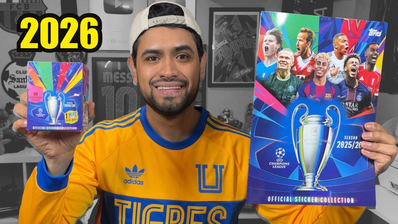 ASÍ ES EL NUEVO ÁLBUM DE CHAMPIONS LEAGUE 2026 - UNBOXING Y REVISIÓN DE FIGURITAS