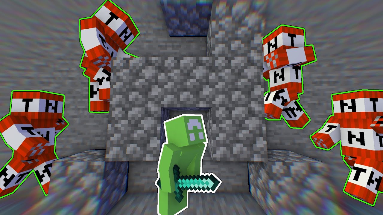 Minecraft Speedrunner VS 4 Kamikazes
