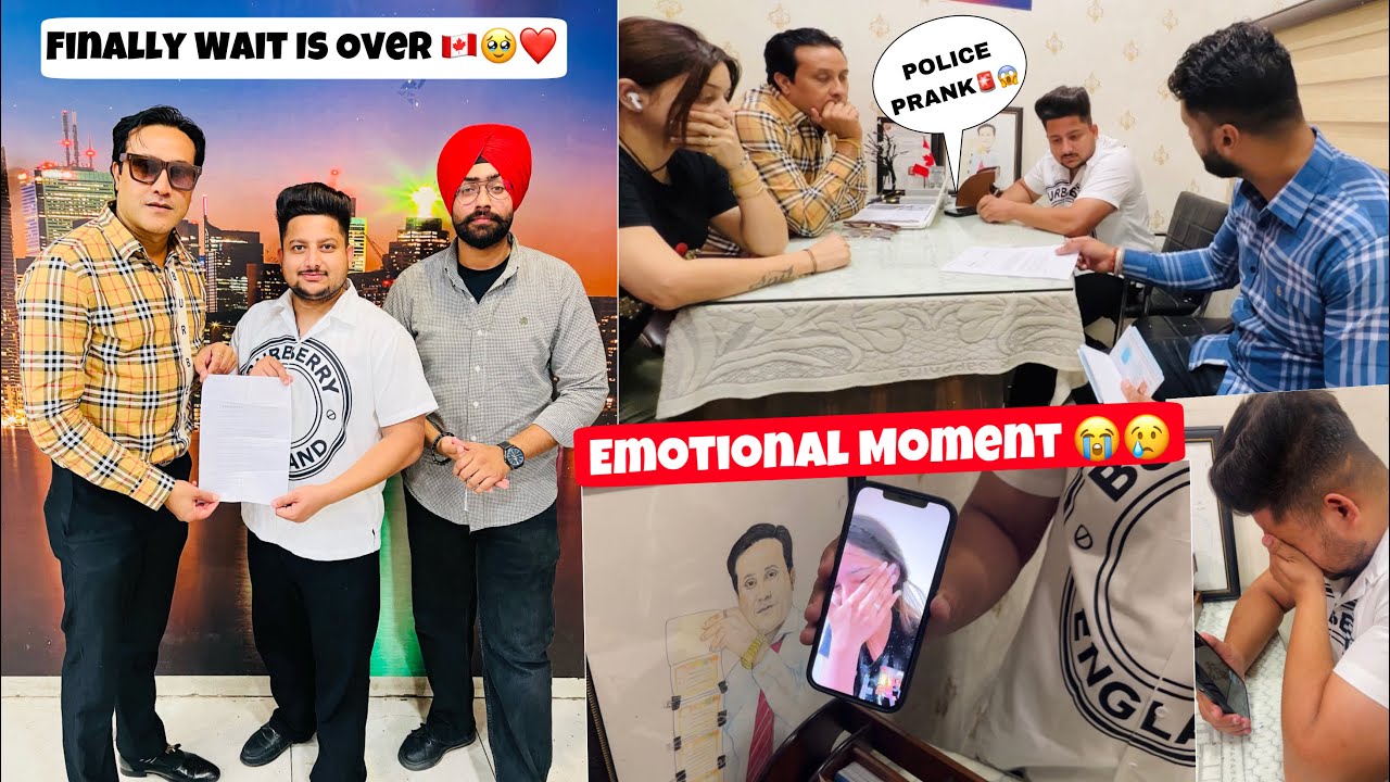 Finally Wait Is Over 🇨🇦🥹❤️ || Police Prank 👮🏻‍♀️😱 || Emotional Moment 😭 || Keep Support 🙏🏻