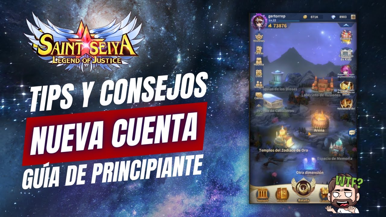 Empecé una NUEVA CUENTA | Tips y Consejos | Saint Seiya Legend of Justice