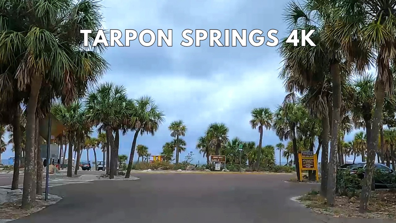 Tarpon Springs Florida 4K Driving Tour: Greek Charm & Beach Views