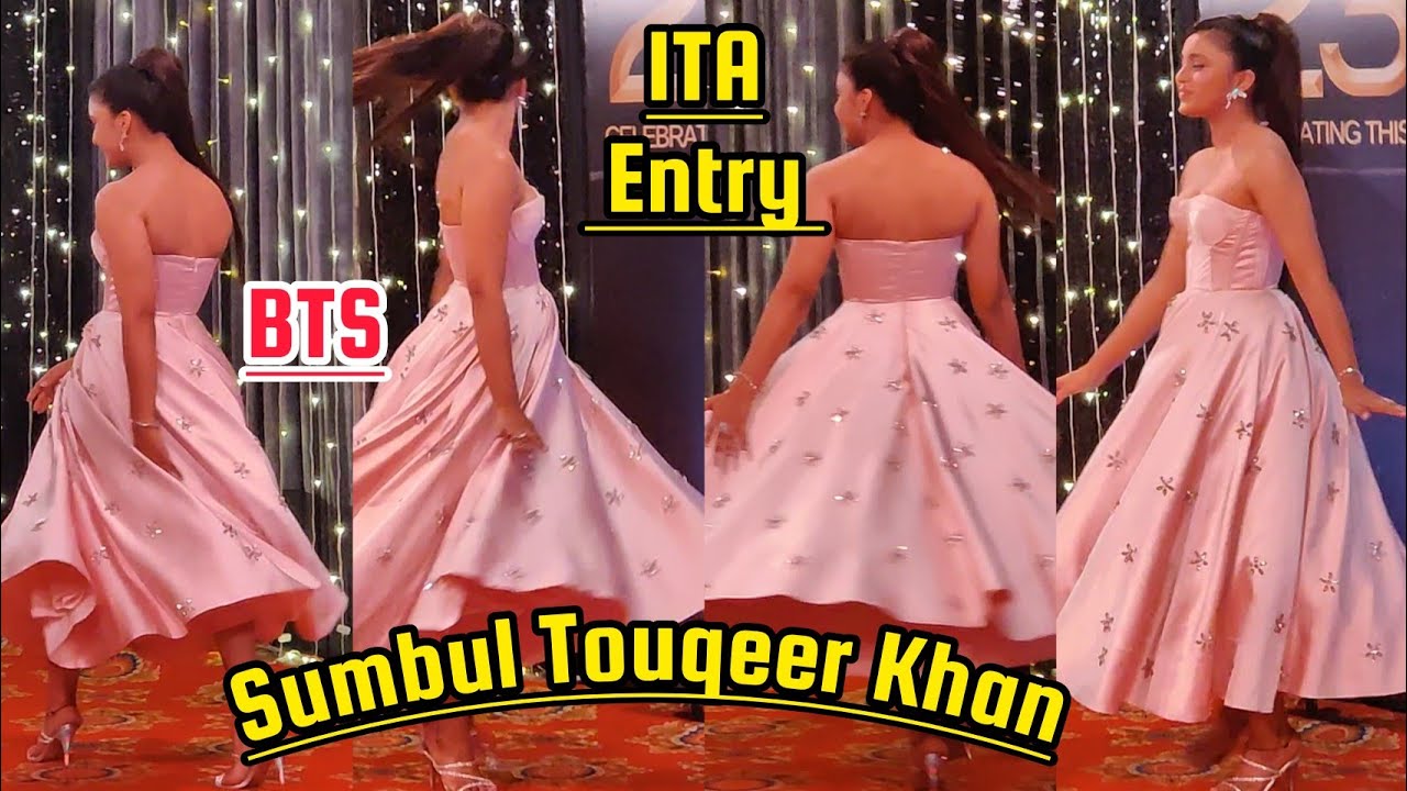 Sumbul Touqeer Khan Stylish Entry in ITA Awards 2023 BTS Video and Cute Selfies to Fans | Kavya