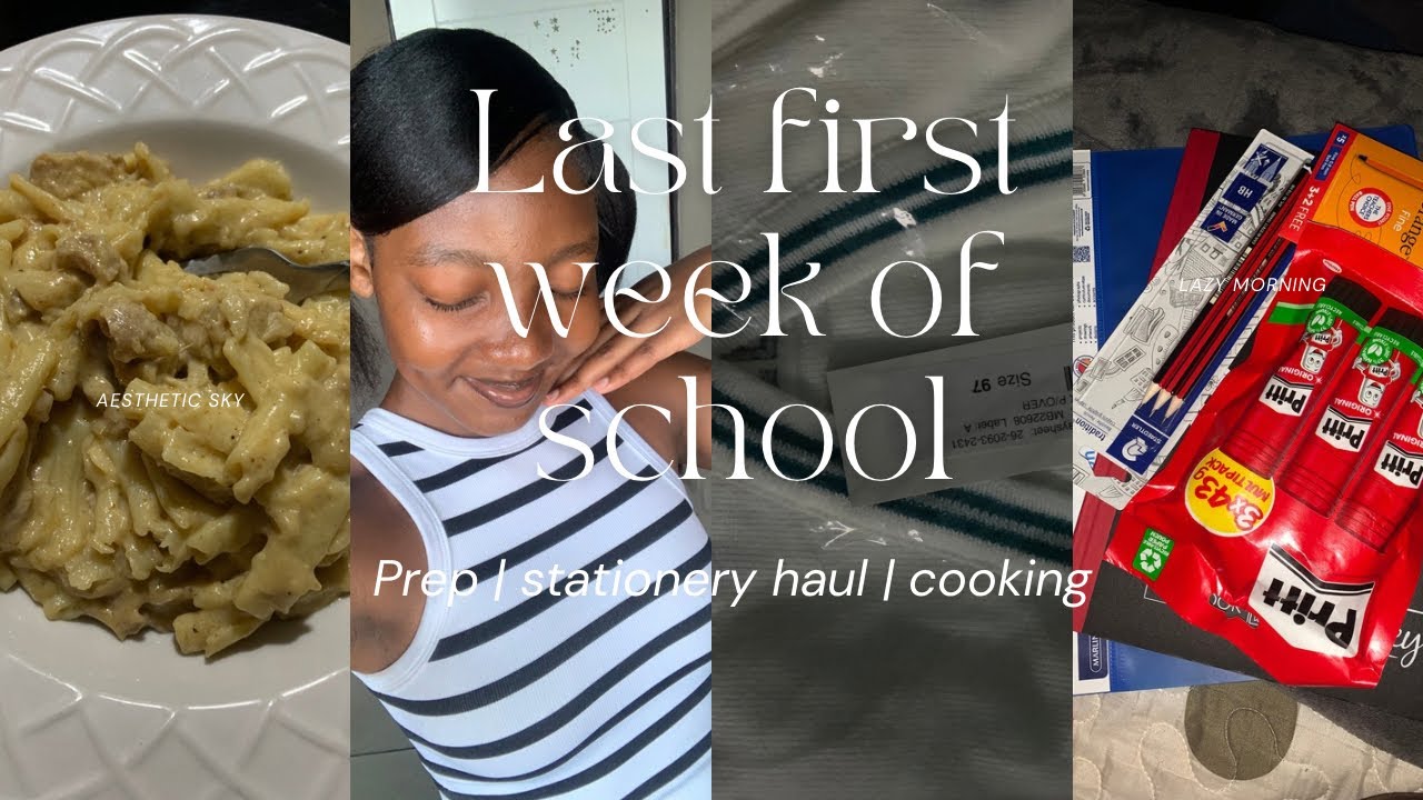 LAST FIRST WEEK OF SCHOOL PART 1 | high schooler | preparation | stationery haul | cooking 