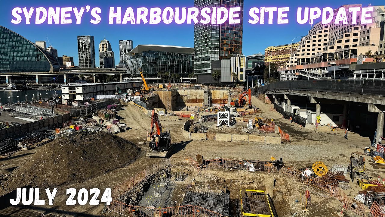 Обновление по строительной площадке торгового центра Harbourside в Сиднее &mdash; июль 2024 года