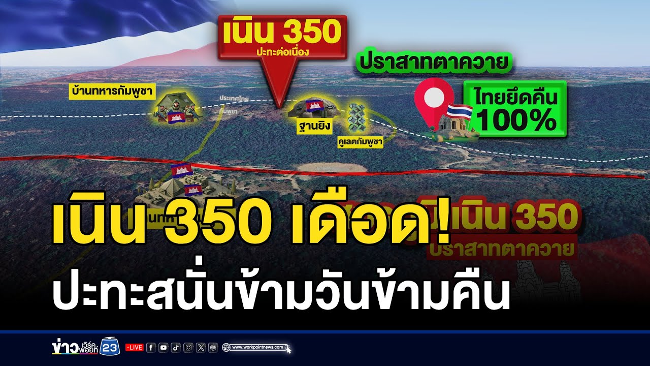 เนิน 350 เดือด! ปะทะสนั่นข้ามวันข้ามคืน l ตลาดข่าว - ข่าวเช้าเวิร์คพอยท์ l 18 ธ.ค.68