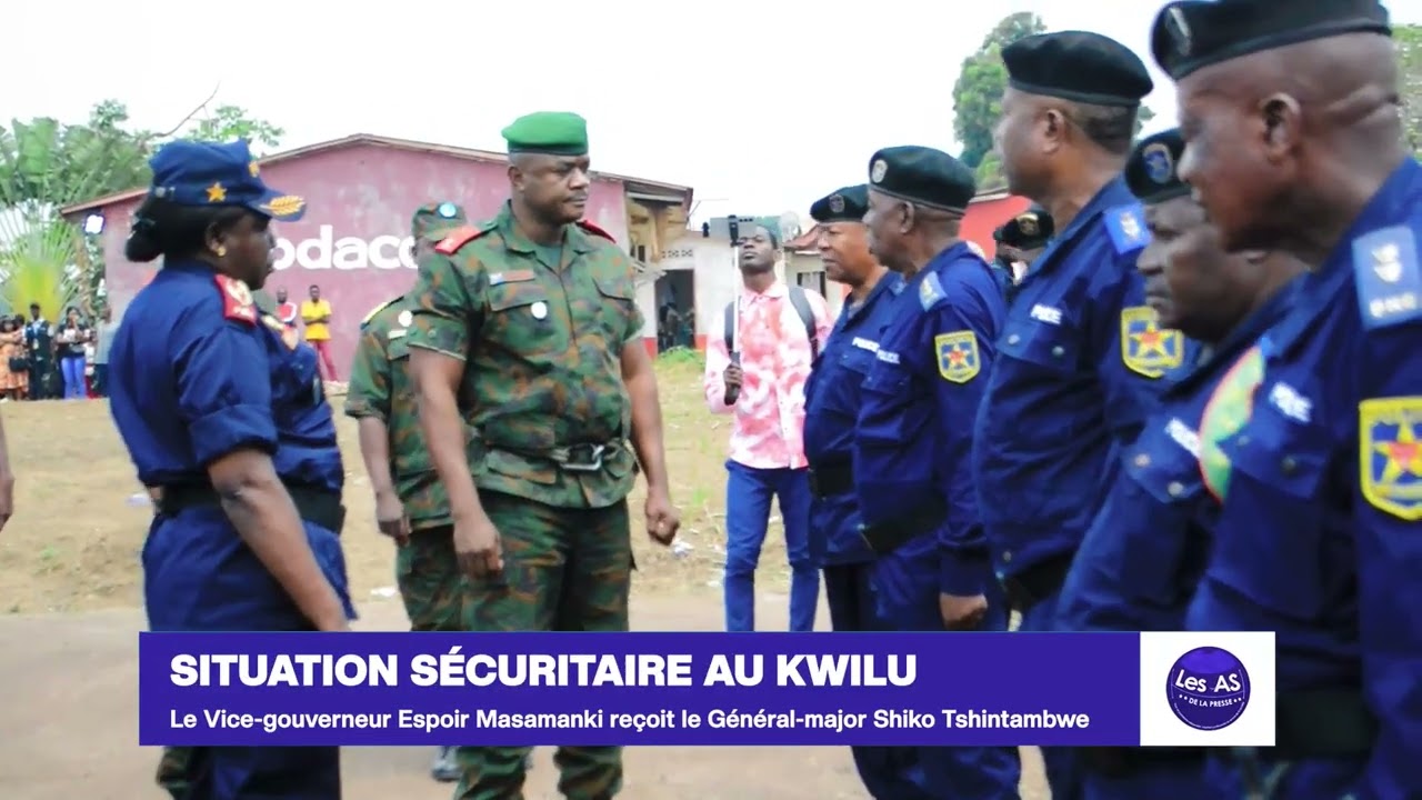 Le Vice-gouverneur Espoir Masamanki reçoit le Général-major Shiko Tshintambwe 