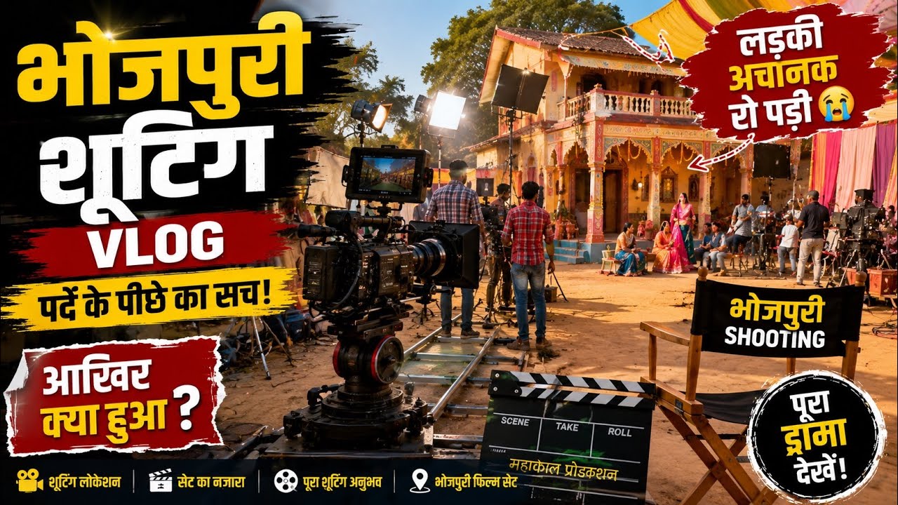 Bhojpuri | शूटिंग में लड़की अचानक रो पड़ी 😭😭