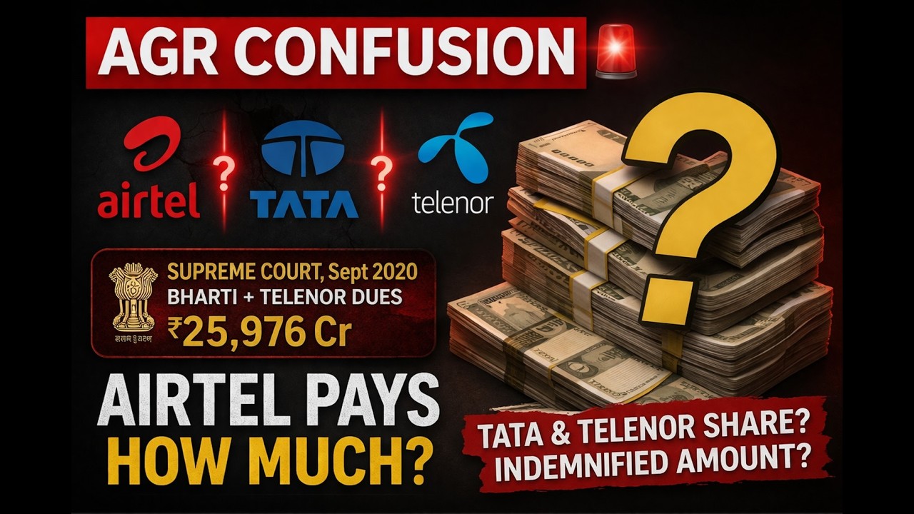 AGR Confusion EXPOSED: Airtel, Tata, Telenor &ndash; Who Pays How Much?