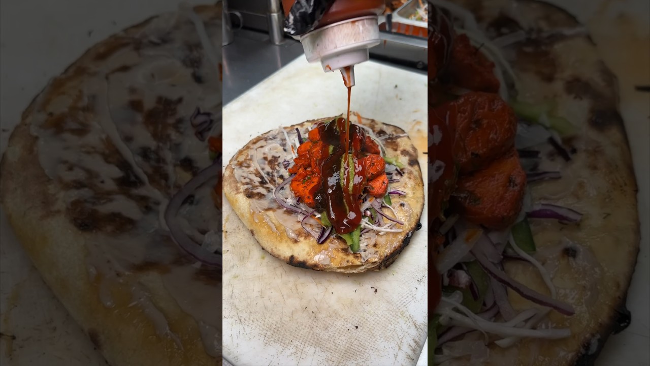 The CHICKEN TIKKA NAAN ROLL from Mumbai Dreams in Nyack, NY is a MUST-DEVOUR. 🫓🍗🔥🌯🤤#DEVOURPOWER
