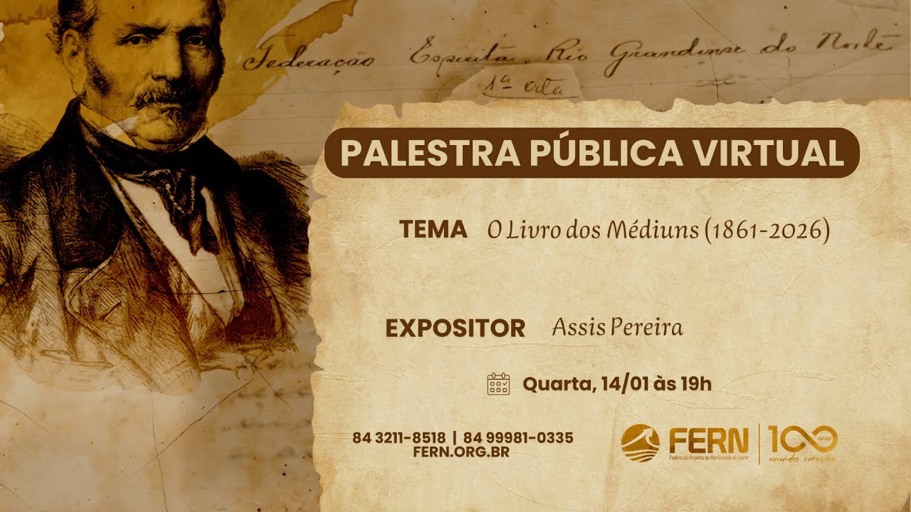 O LIVROS DOS MÉDIUNS | ASSIS PEREIRA | PALESTRAS | FERN